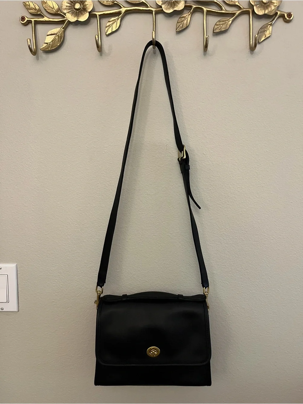 Vintage Coach Court Bag top handle #9870